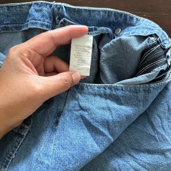 Vintage Faded Glory Blue Denim Skort - Picture 6 of 15